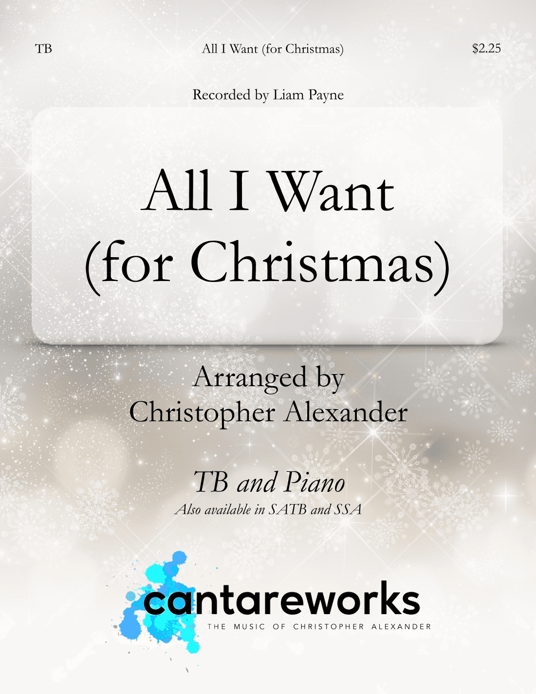 All I Want (for Christmas) (arr. Christopher Alexander)
