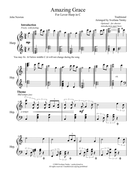 Amazing Grace (arr. Svetlana Yatsky)