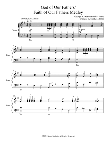 God of Our Fathers/Faith of Our Fathers Medley (arr. Sandy McIntire)