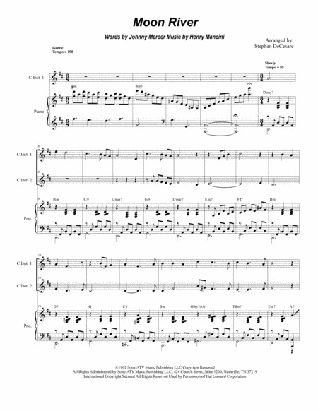 Moon River (arr. Stephen DeCesare)