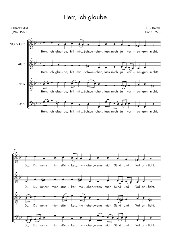 Herr, ich glaube (arr. Costa Aduz)