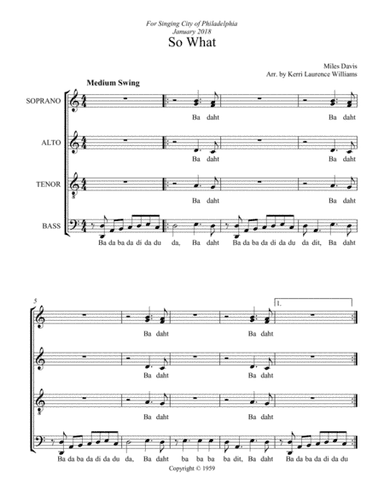 So What (arr. Kerri Laurence Williams)