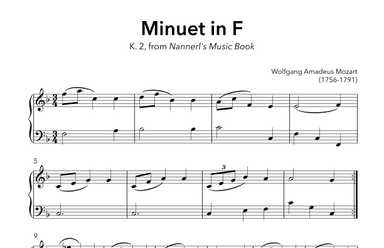 Minuet in F, K.2 (arr. Sidewalk Labs)