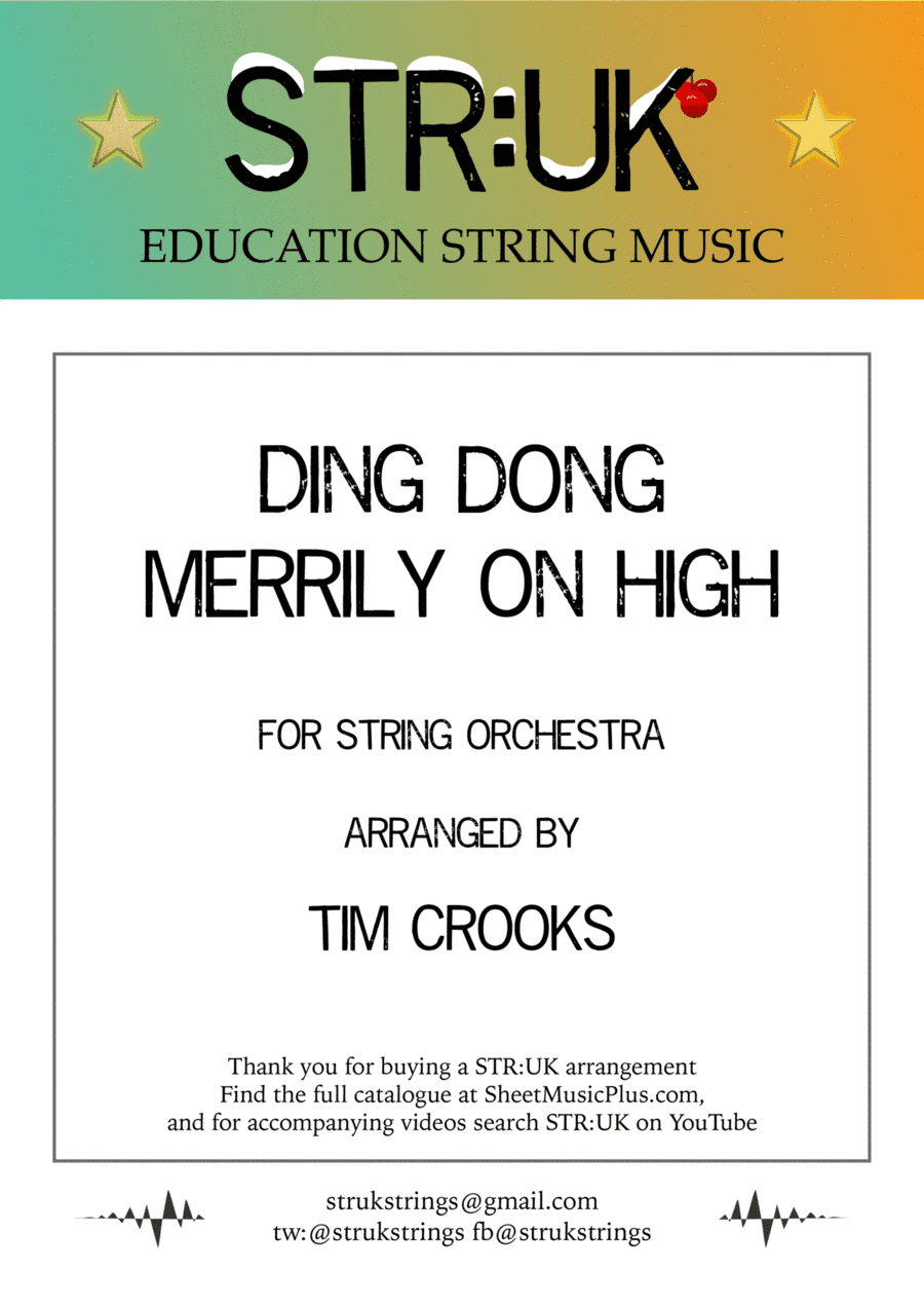 Ding Dong Merrily On High (STR:UK String Orchestra) (arr. Tim Crooks)