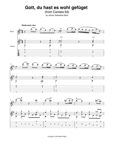 Gott, du hast es wohl gefüget (Excerpt) (arr. Mark Phillips)