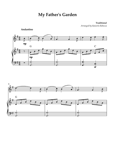 My Father's Garden (arr. Kaiserin Rebecca)