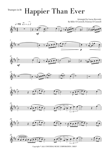 Happier Than Ever (arr. Lucas Rezende)
