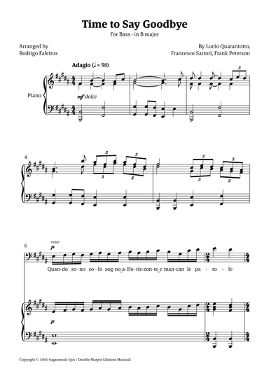 Time To Say Goodbye (arr. Rodrigo Faleiros)