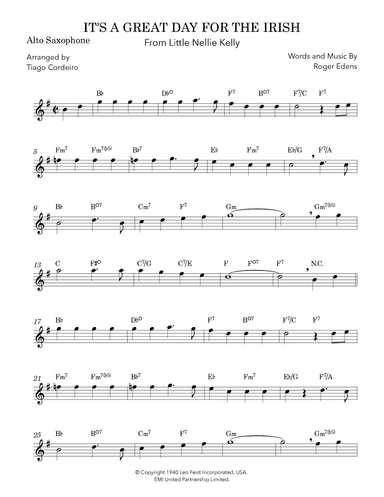 It's A Great Day For The Irish (arr. Tiago Cordeiro)