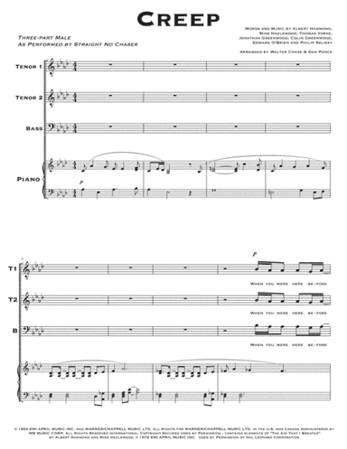 Creep (arr. Walter Chase, Dan Ponce)