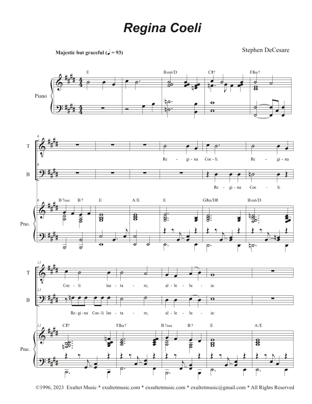 Regina Coeli (2-part choir - (TB)