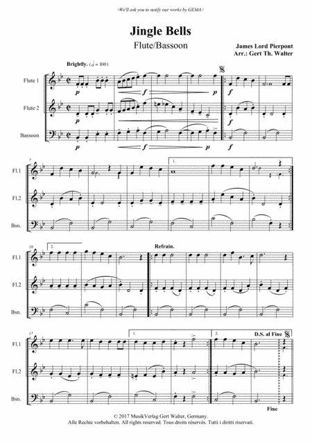 Jingle Bells (arr. Gert Th. Walter)