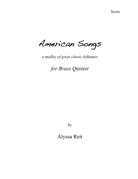 American Soings (arr. Alyssa Reit)