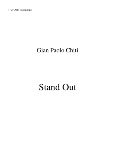 Gian Paolo Chiti: Standout for intermediate concert band: 1st and 2nd alto saxophone part