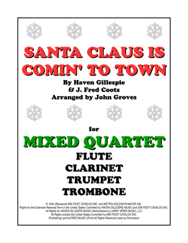 Santa Claus Is Comin' To Town (arr. John Groves)
