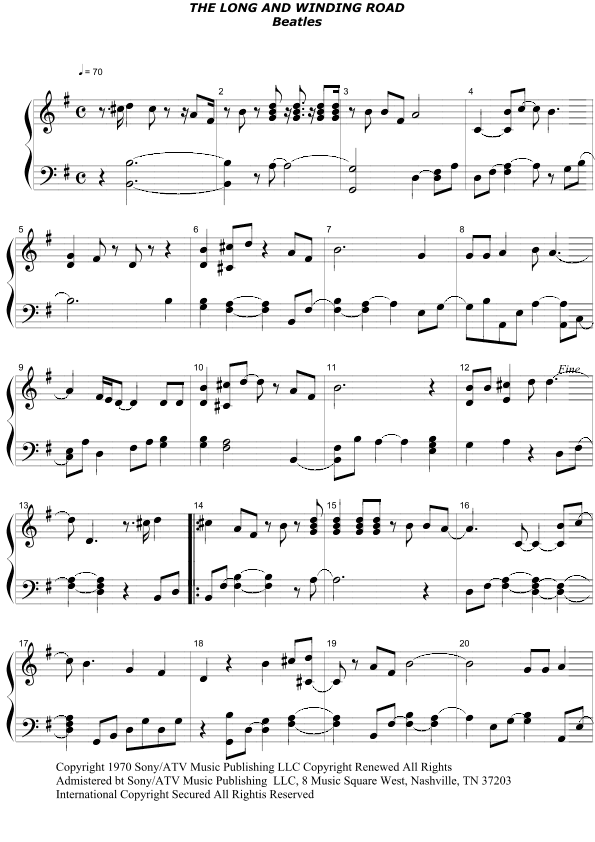 The Long And Winding Road (arr. Heraldo Melo dos Santos)