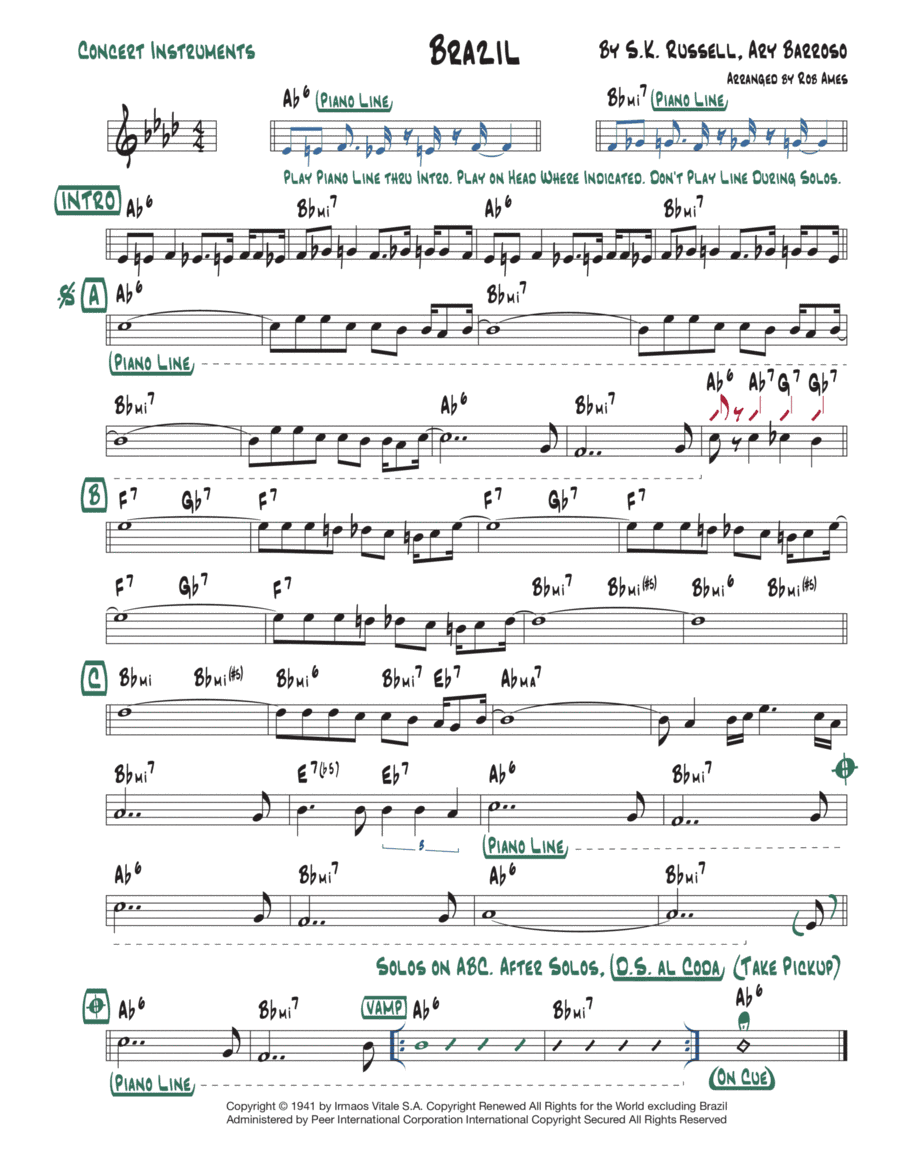 Brazil (arr. Rob Ames)