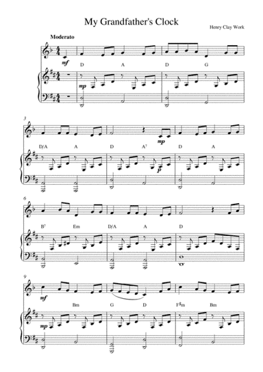 My Grandfather's Clock (arr. Kaiserin Rebecca)