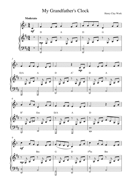 My Grandfather's Clock (arr. Kaiserin Rebecca)
