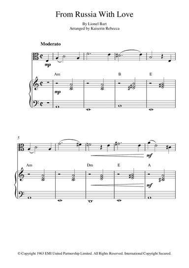 From Russia With Love (arr. Kaiserin Rebecca)
