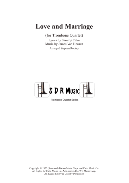 Love And Marriage (arr. Stephen Rockey)