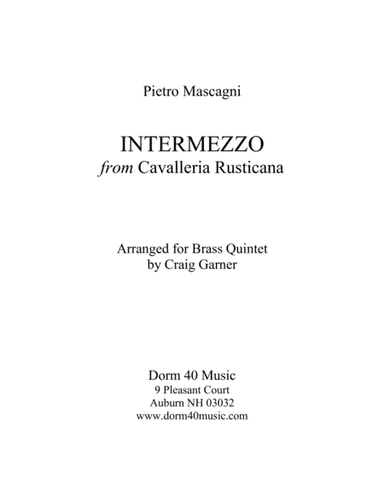 Intermezzo, from "Cavalleria Rusticana" (arr. Craig Garner)