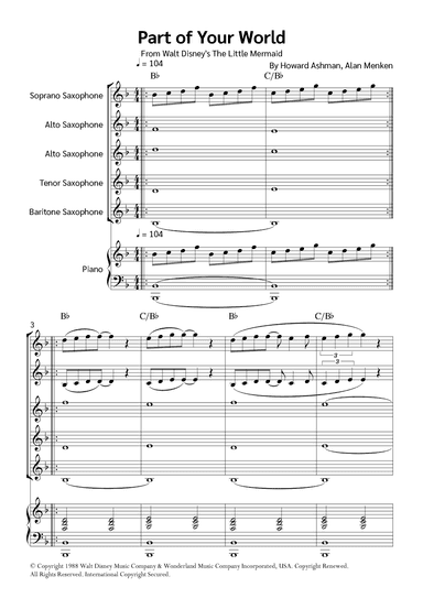 Part Of Your World (reprise) (arr. Jackson Spindler)