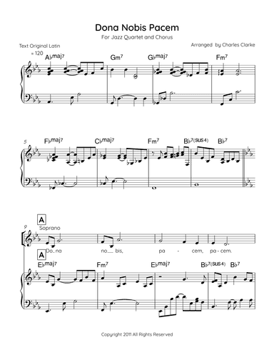 Dona Nobis Pacem (arr. Charles M Clarke)