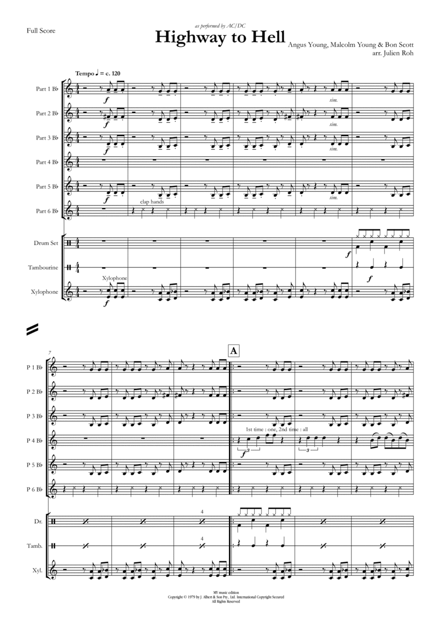 Highway To Hell (arr. Julien Roh)