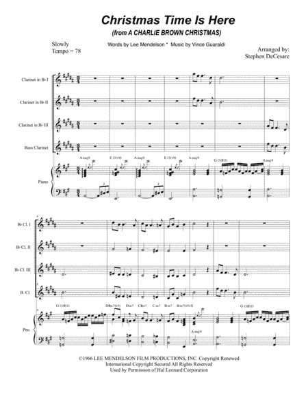 Christmas Time Is Here (arr. Stephen DeCesare)
