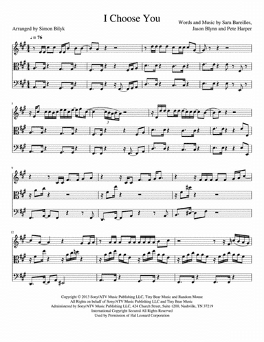 I Choose You (arr. Simon Bilyk)
