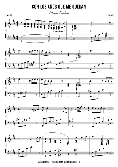 Con Los Anos Que Me Quedan (arr. Unimusic Academy (Academia Unimusica))