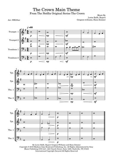 The Crown Main Theme (arr. SMLStar)