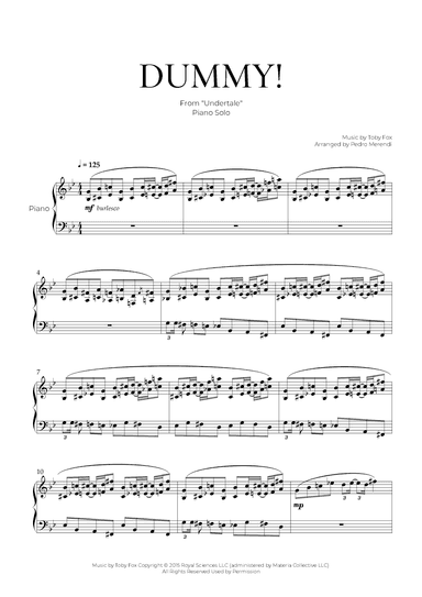 Dummy! (arr. Pedro Merendi)