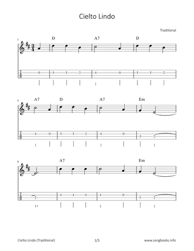 Cielto Lindo (arr. Bettina Schipp)