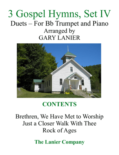 Gary Lanier: 3 GOSPEL HYMNS, Set IV (Duets for Bb Trumpet & Piano) (arr. Gary Lanier)