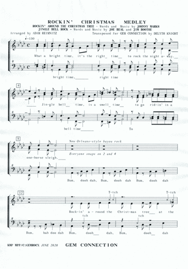 Rockin' Around The Christmas Tree (arr. Adam Reimnitz; Delyth Knight)