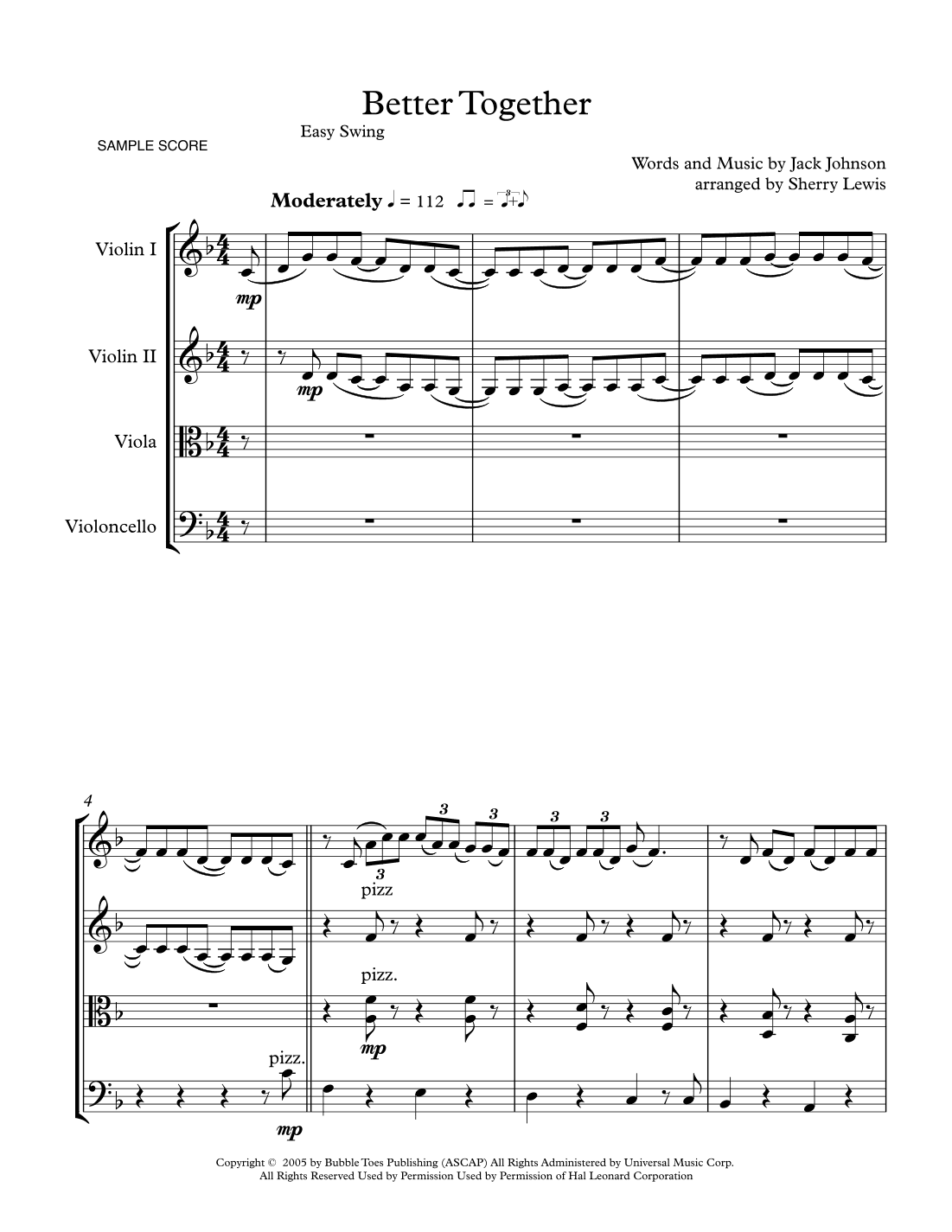 Better Together (arr. Sherry Lewis)