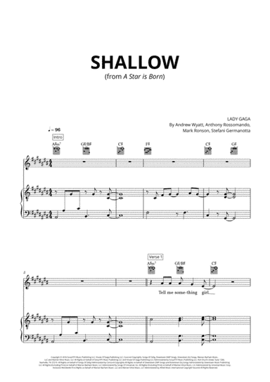 Shallow (arr. Cadenza Editions)