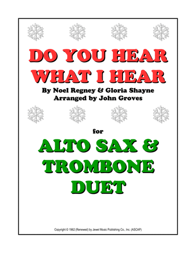 Do You Hear What I Hear (arr. John Groves)