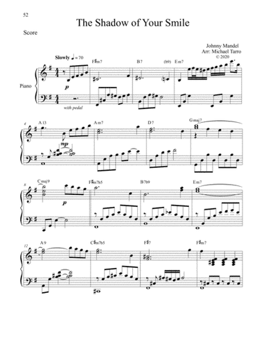 The Shadow Of Your Smile (arr. Michael Taro)