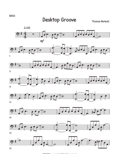 Desktop Grove for big band bass