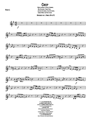 Creep (arr. José angel Ortiz ramirez)