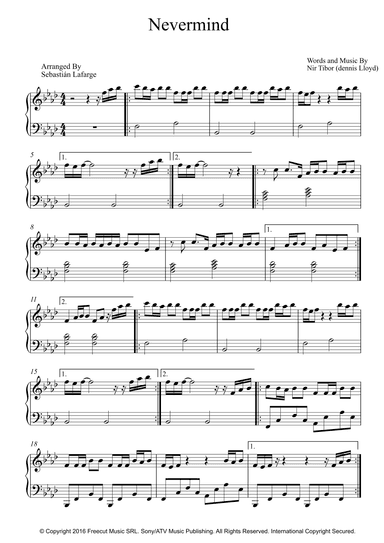 Nevermind (arr. Sebastián Lafarge)