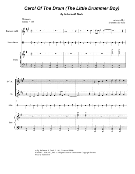 Carol Of The Drum (arr. Stephen DeCesare)