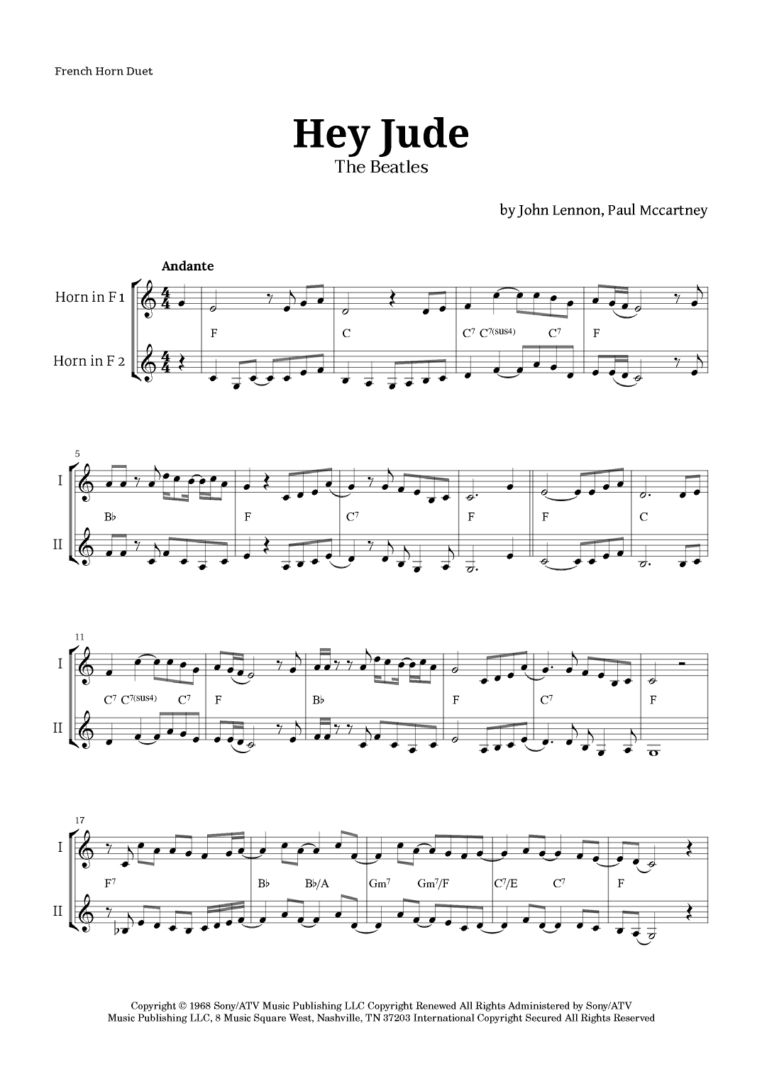 Hey Jude (arr. Langanho)