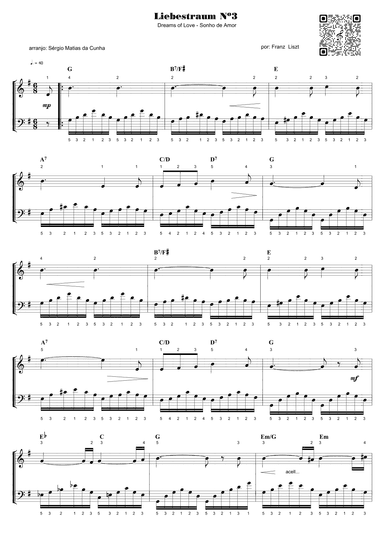 Liebestraum Nº3 - sonho de amor (arr. Sérgio Matias da Cunha)
