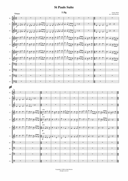 Holst: St Paul's Suite (arr. John Hawkes)