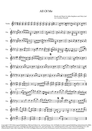 All Of Me (arr. Caroline Pearsall)