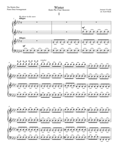 Vivaldi - Winter from The Four Seasons (arr. Scott Meek)